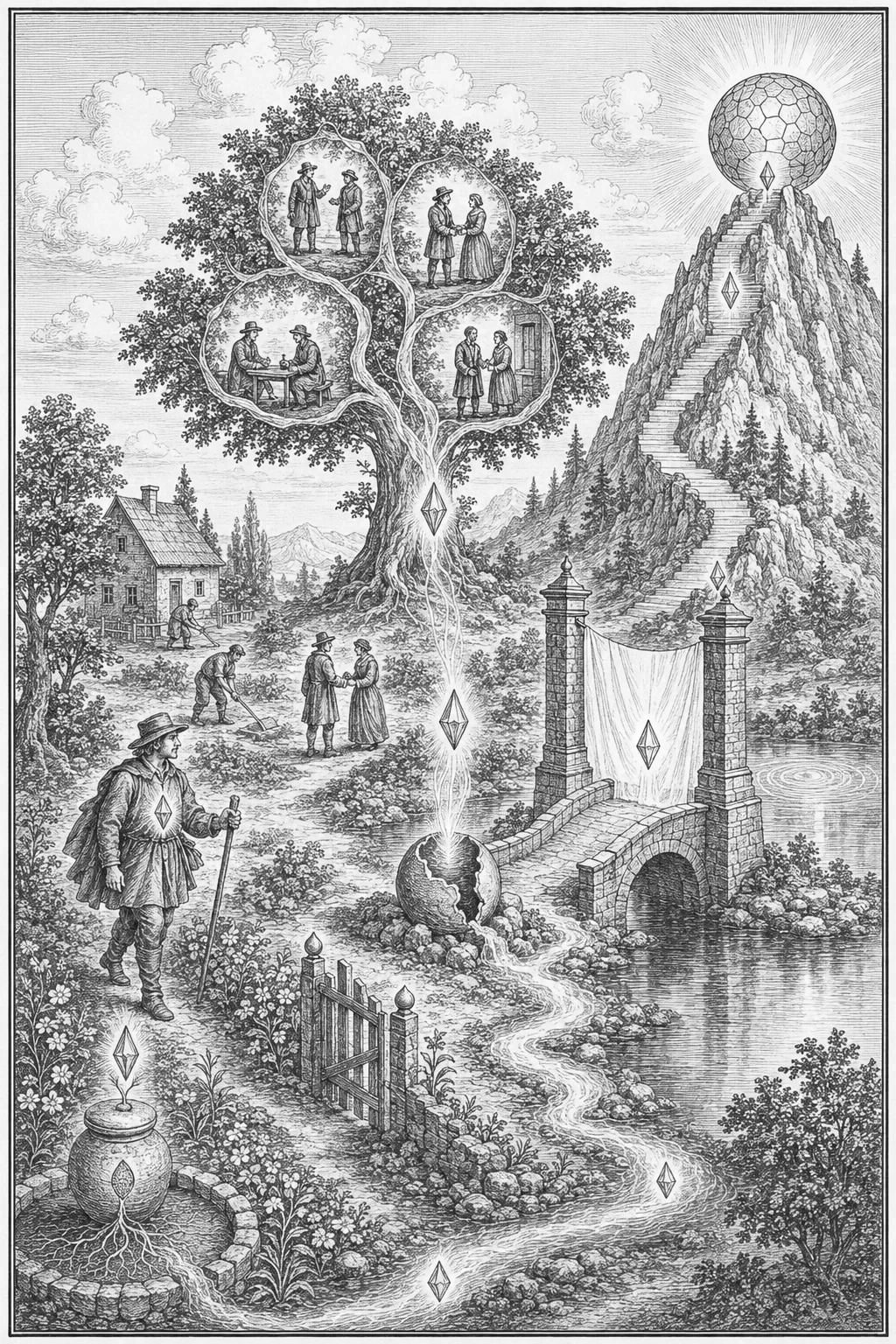 Plate II — The Path of Remembering
